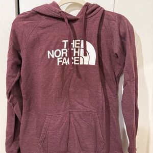 The North Face Burgundy Fleece Hoodie